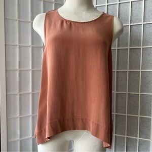 Jamie + the Jones Tank – Deep Blush Silk Crepe